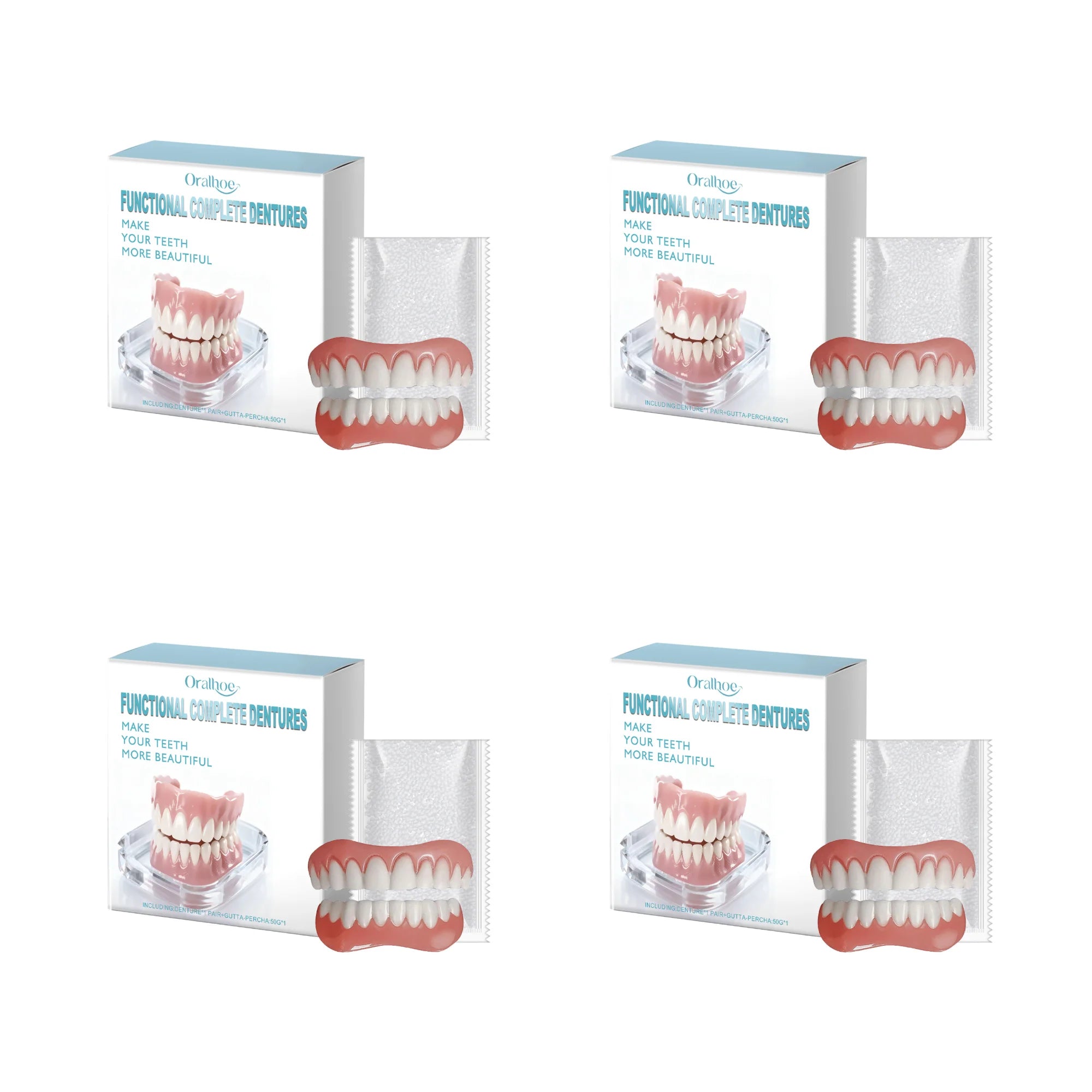 Instant Cosmetic Denture Kit – Temporary Smile Improvement & Natural Teeth Veneers - 15