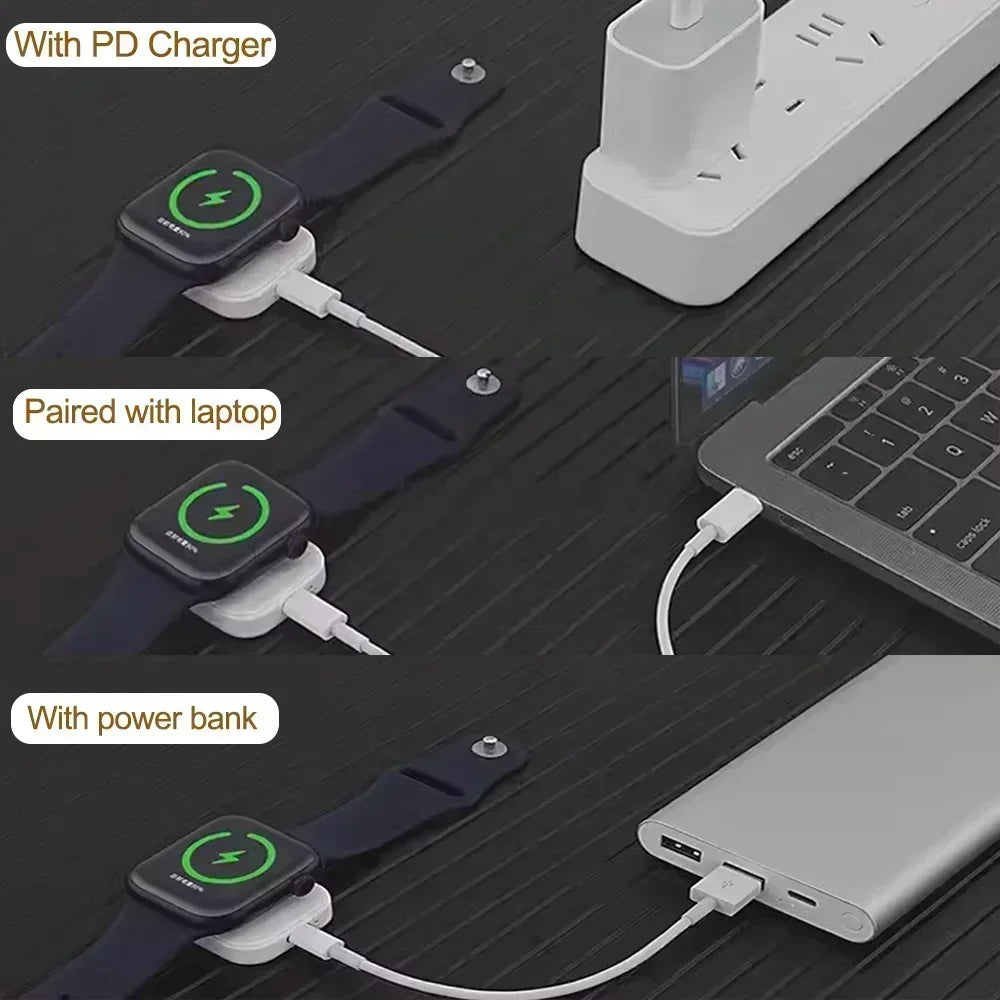 Magnetic Wireless Fast Charger for Apple Watch Series 1-9 & Ultra