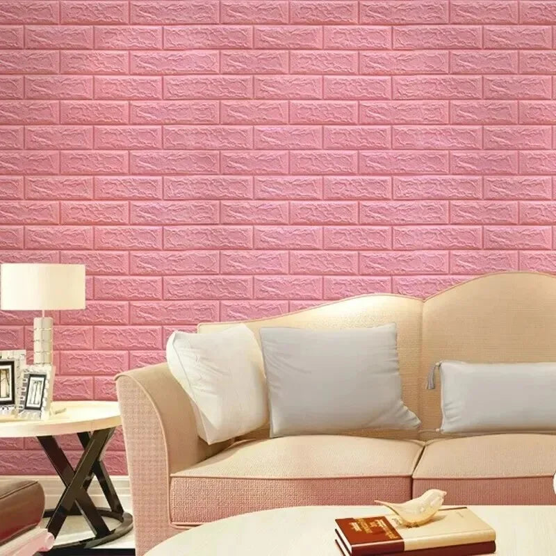 Waterproof 3D Peel & Stick Brick Wall Panels - 5