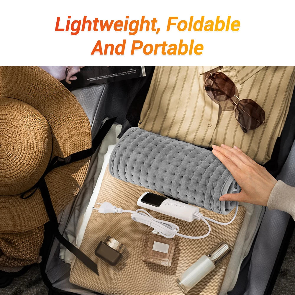 Electric Heating Pad for Back and Waist Pain Relief with Temperature Control