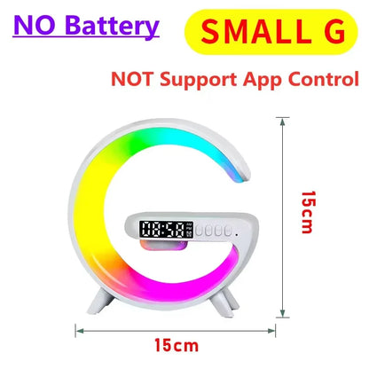 Multifunction 15W Wireless Charger, Bluetooth Speaker & RGB Alarm Clock