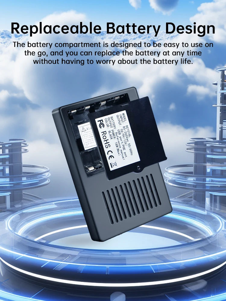 Mini DC UPS Battery Backup for Routers, Modems & Cameras 5V/9V/12V - 14