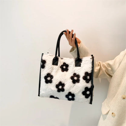 Leopard Faux Fur Tote