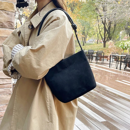 Luxury Retro Suede Tote