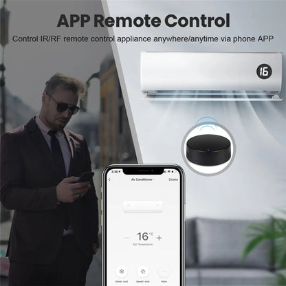 WiFi Smart IR RF Universal Remote Control for Home Appliances & Voice Control