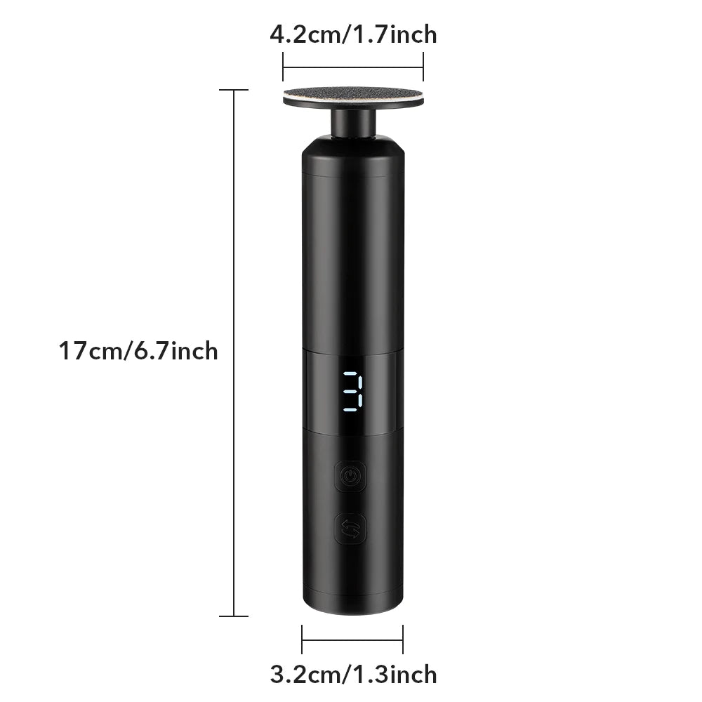 Electric Foot Callus Remover - 6-Speed Rechargeable Pedicure Tool for Smooth Heels - 18