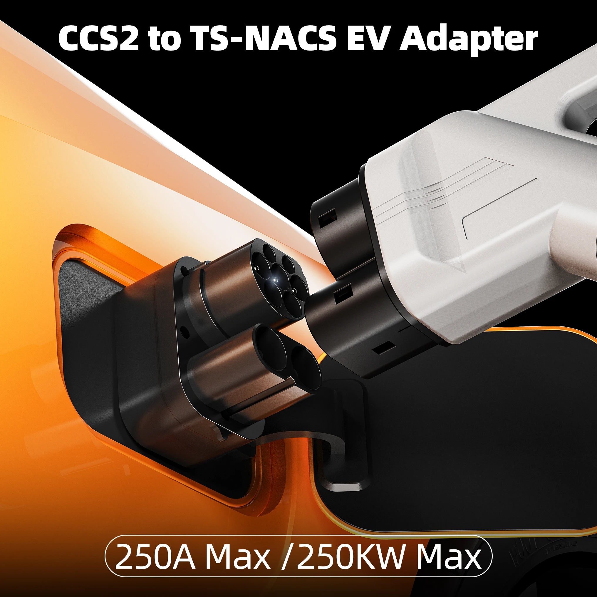 CCS2 to Tesla NACS Fast Charging Adapter for Model 3/X/Y/S - 5