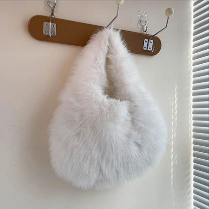 Luxury Soft Plush Bucket Bag