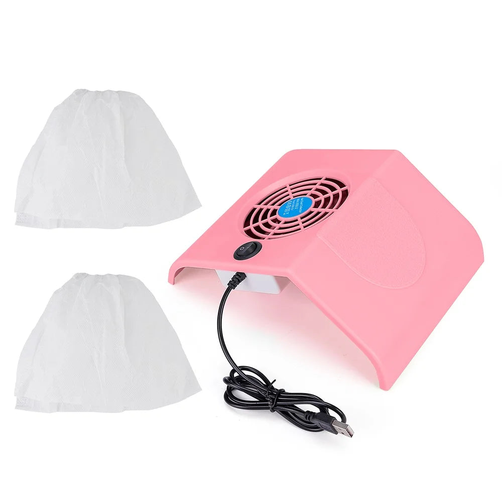 Portable USB Nail Dust Collector 24W Manicure Vacuum Extractor - 20