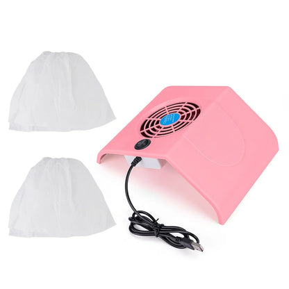 Portable USB Nail Dust Collector 24W Manicure Vacuum Extractor