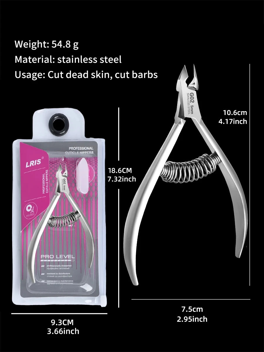 Professional Cuticle Trimmer & Toenail Clipper Pedicure Tool - 7