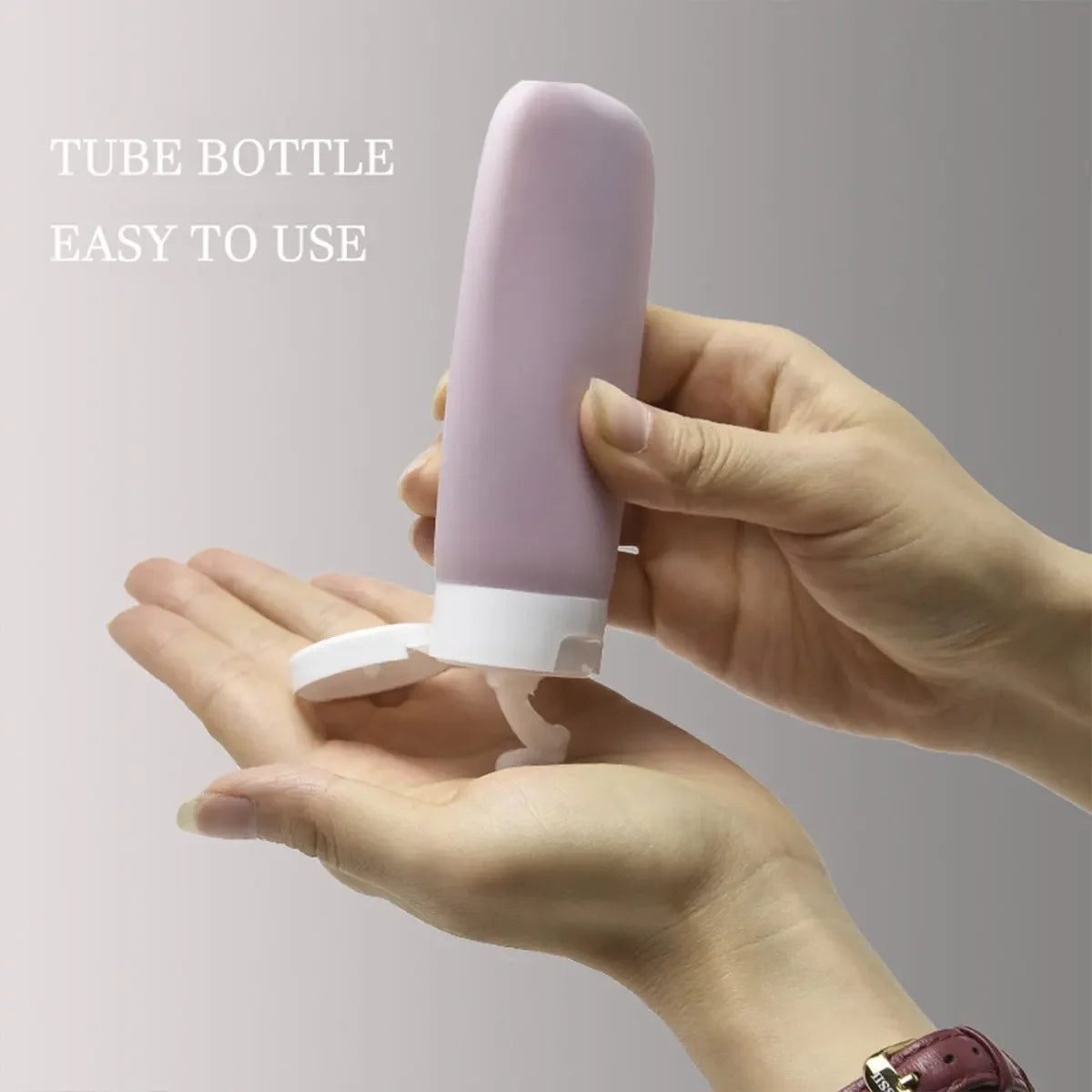 Leak-Proof Silicone Travel Bottles - Refillable Squeezable Containers for Toiletries - 3