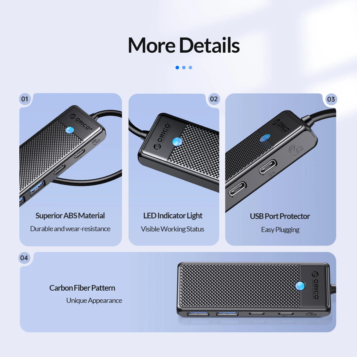 4-in-1 USB-C Hub Adapter with 100W PD Charging & 5Gbps Data Transfer - 18