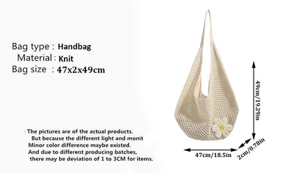 Luxury Bohemian Hollow Straw Tote