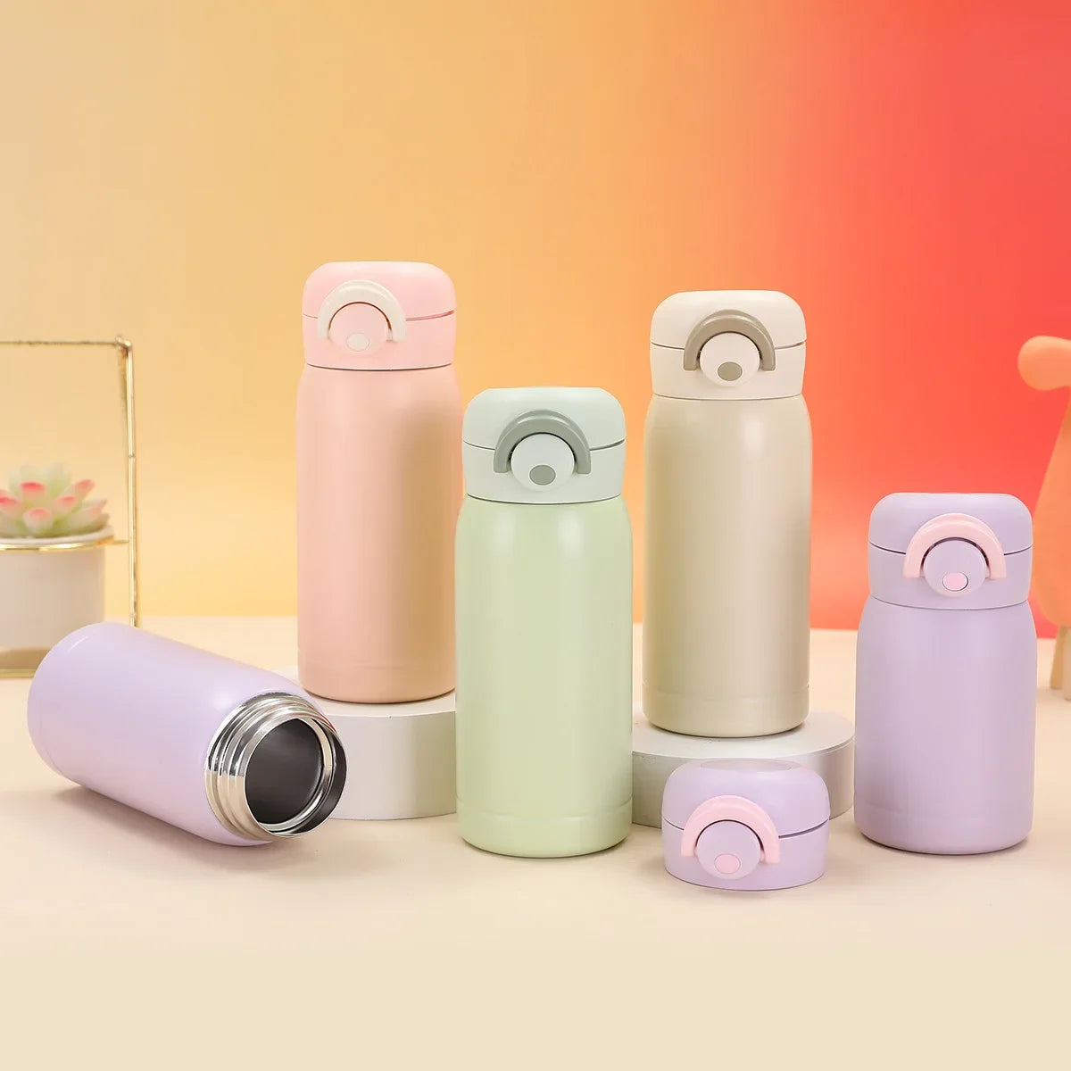 Mini Stainless Steel Vacuum Insulated Travel Mug - Portable Coffee Flask - 6