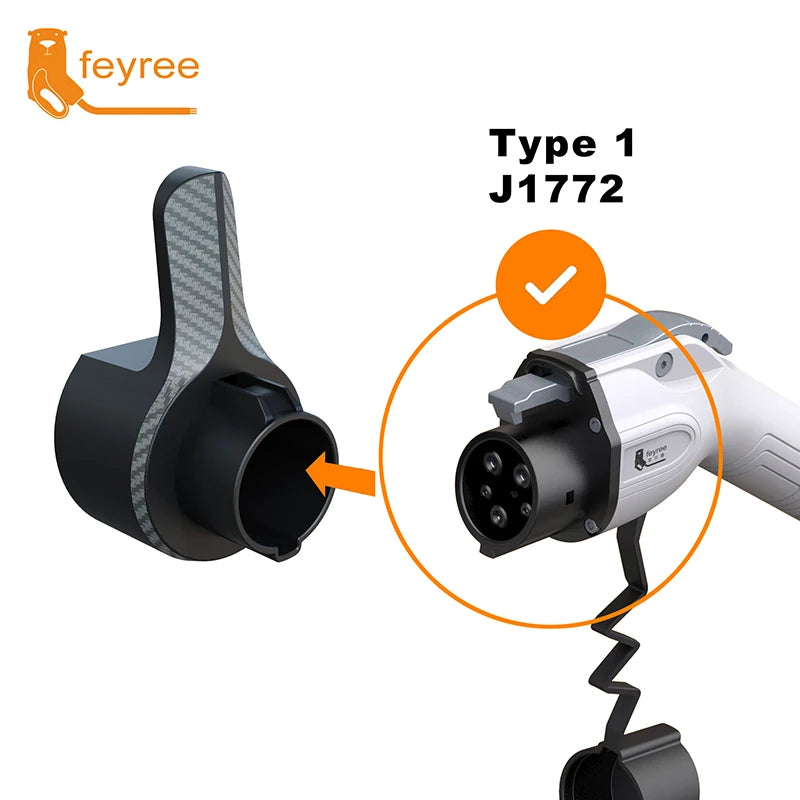 EV Charger Holster Dock - Universal Wall Mount for Type 2 Charging Cables - 19