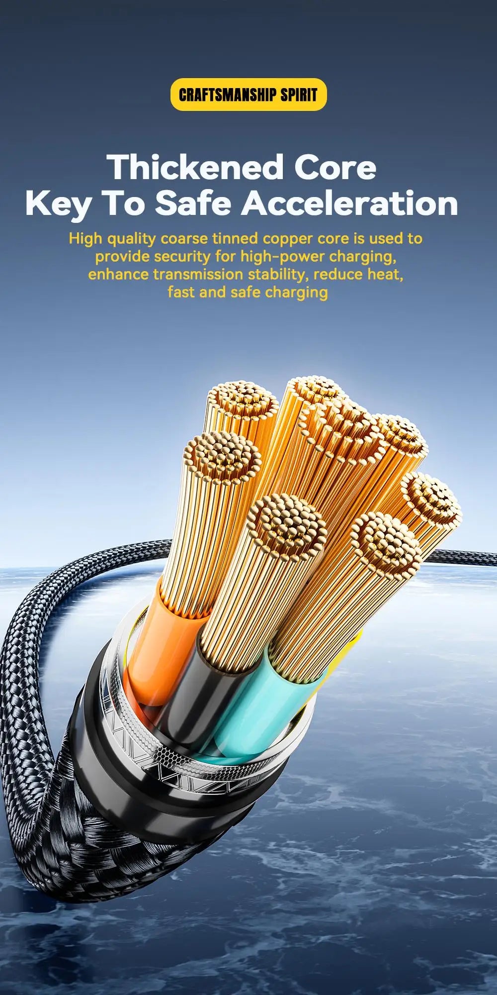 Essager 240W USB-C to USB-C Fast Charging Cable with LED Power Display - 14