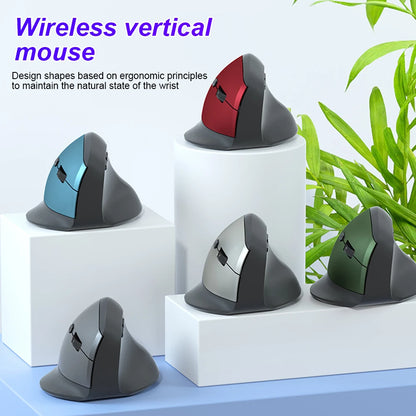 Wireless Ergonomic Vertical Mouse - Silent 6-Button Optical Gaming Mouse