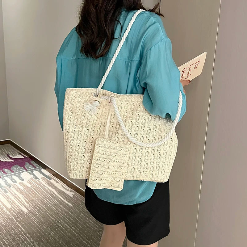 Bohemian Straw Tote