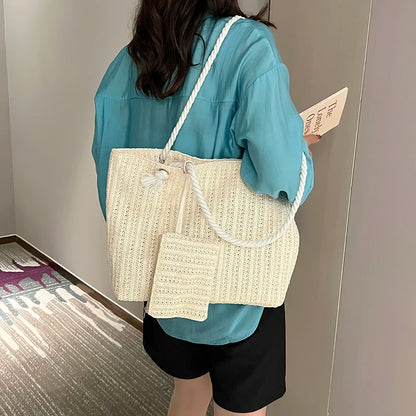 Bohemian Straw Tote