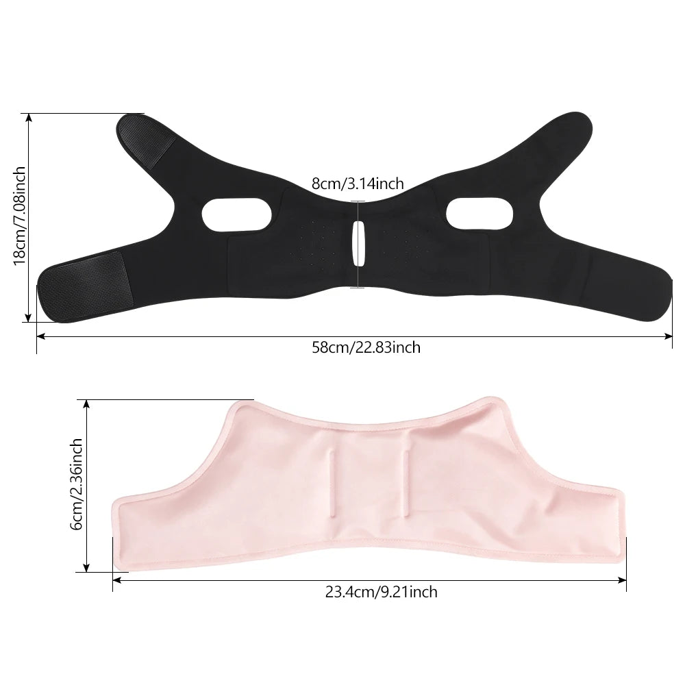 V-Line Face Lifting Bandage with Hot & Cold Gel Pack for Jaw & Chin Contouring