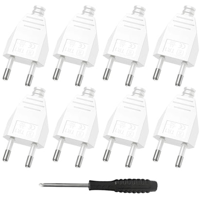 EU Plug Adapter Repair Kit - 250V Rewireable Schuko Power Connector