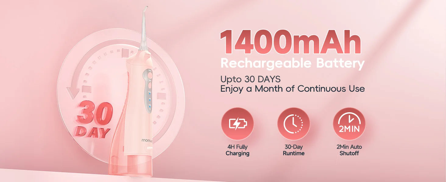 Portable Rechargeable Cordless Water Flosser for Teeth Deep Cleaning - 12