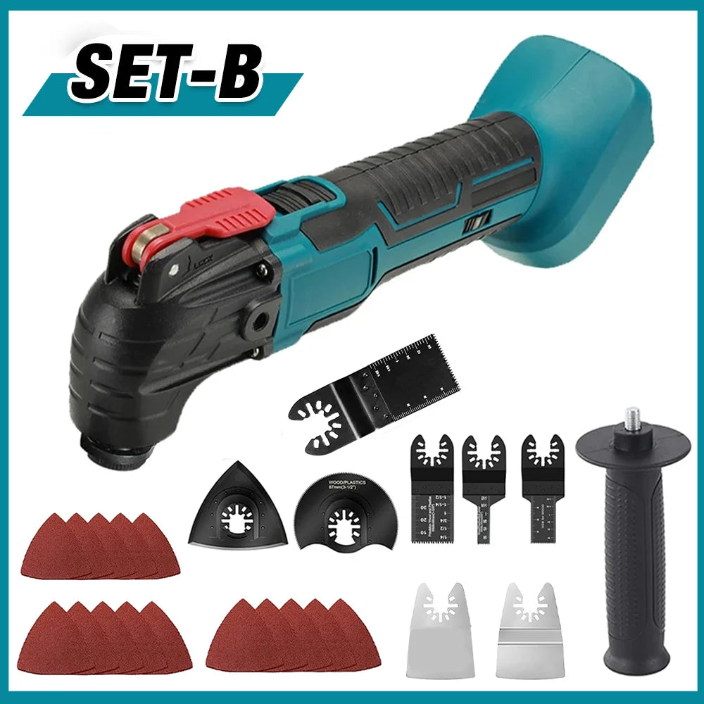 6-Speed Cordless Oscillating Multi-Tool Compatible with Makita 18V Battery - 23