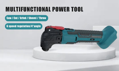 6-Speed Cordless Oscillating Multi-Tool Compatible with Makita 18V Battery