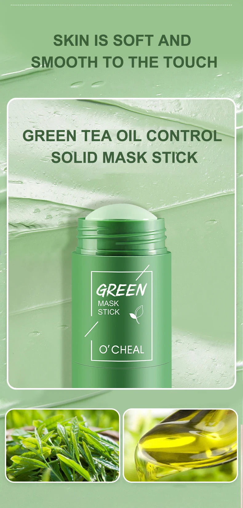 Solid Cleansing Face Mask Stick - Deep Pore Oil Control & Moisturizing - 11
