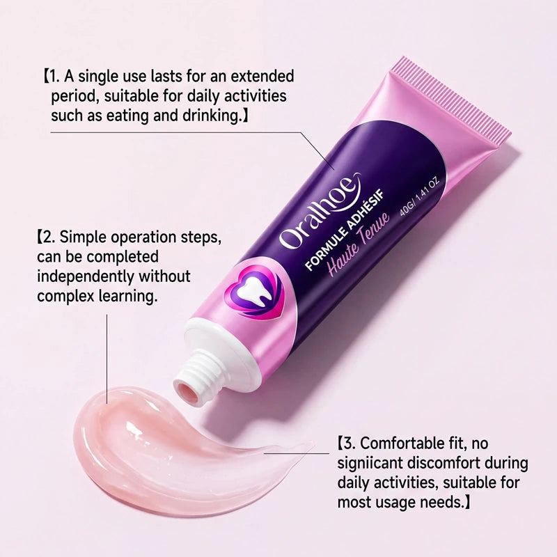 Silicone Denture Reline Cushion - Comfort Stabilizing Pad for Dentures - 3