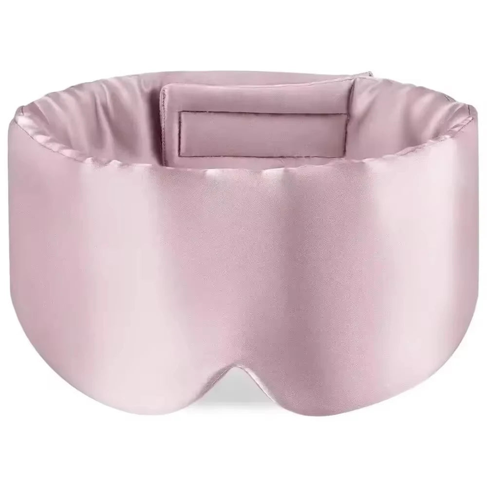 Soft Mulberry Silk Sleep Mask - Pressureless Blackout Eye Mask for Travel - 18