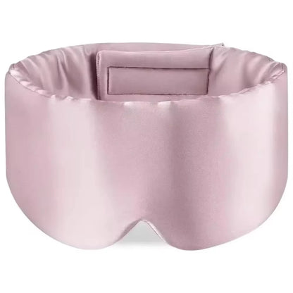 Soft Mulberry Silk Sleep Mask - Pressureless Blackout Eye Mask for Travel