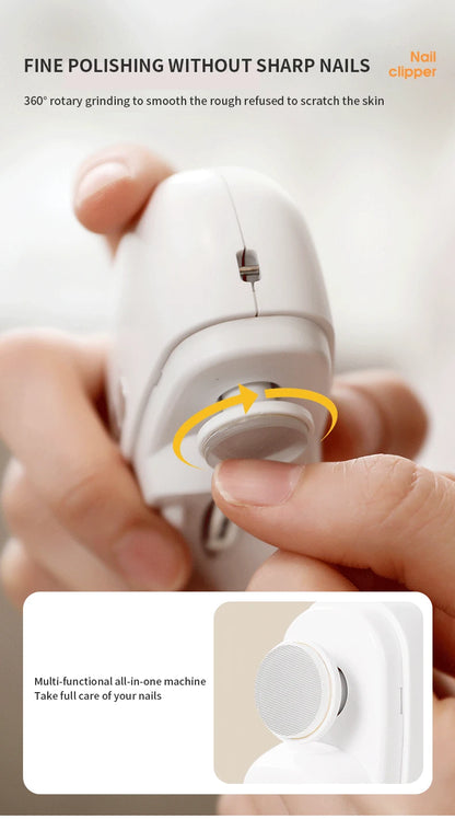 3-in-1 Electric Baby Nail Clipper & Safe Automatic Trimmer