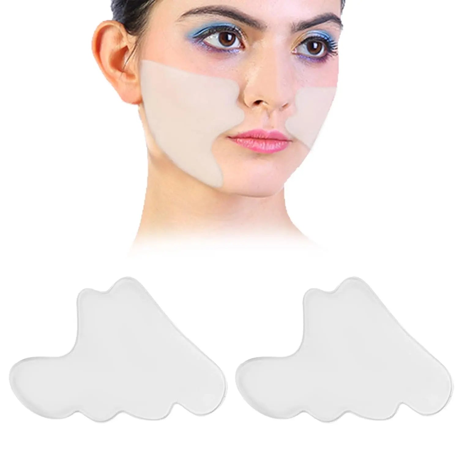 Reusable Silicone Anti-Wrinkle Face & Forehead Patches for Smooth Skin - 16
