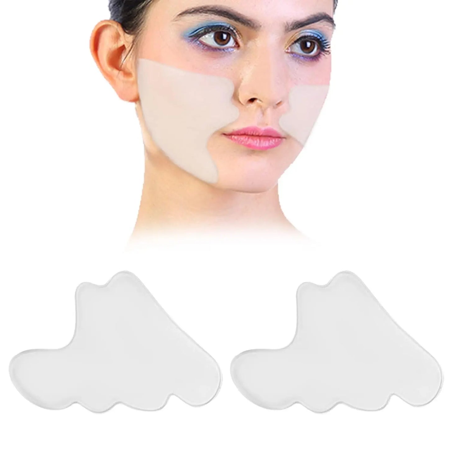 Reusable Silicone Anti-Wrinkle Face & Forehead Patches for Smooth Skin