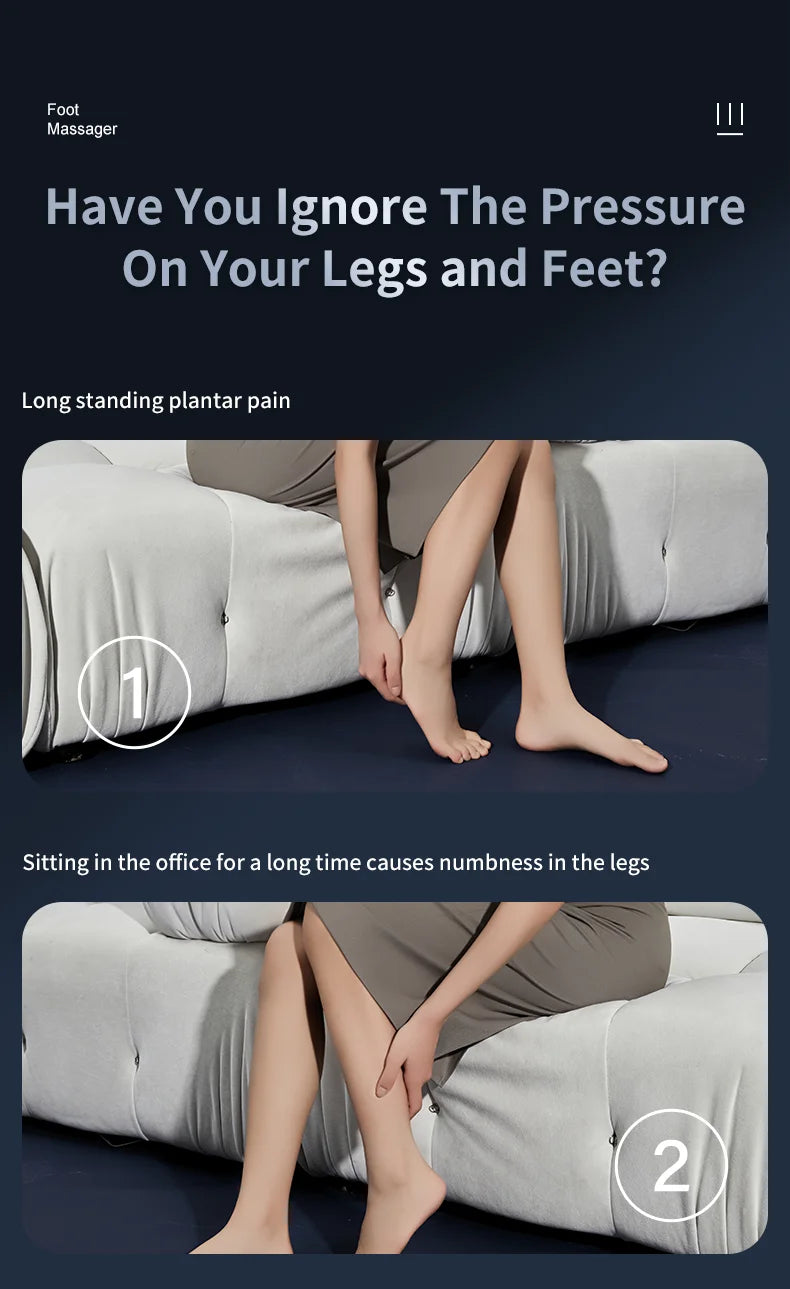 Multifunctional Shiatsu Foot and Leg Massager with Soothing Heat Therapy - 8