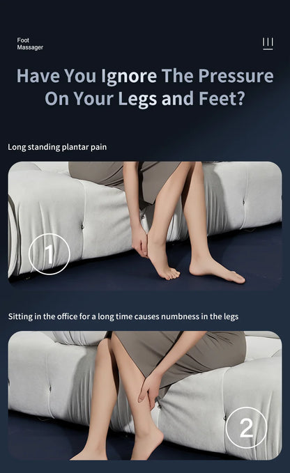 Multifunctional Shiatsu Foot and Leg Massager with Soothing Heat Therapy