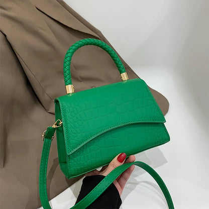 Luxury Retro Crocodile Square Bag