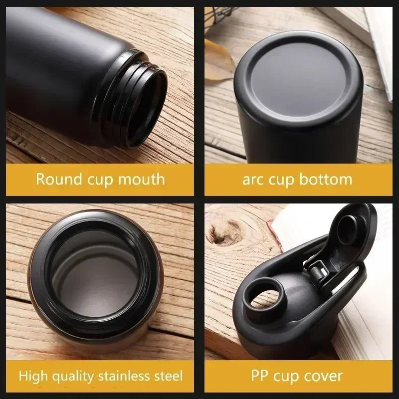 Portable Stainless Steel Sports Water Bottle - 700ml Leak-Proof Flask