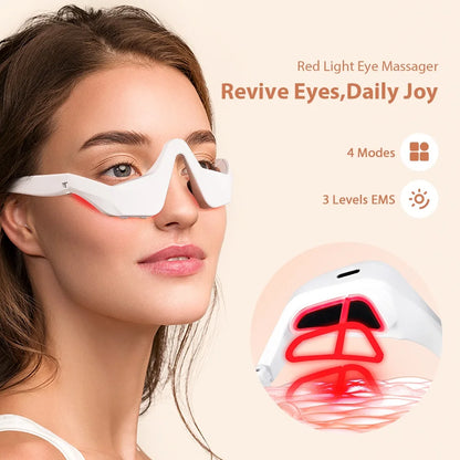 EMS Red Light Therapy Under Eye Massager for Wrinkles & Dark Circles