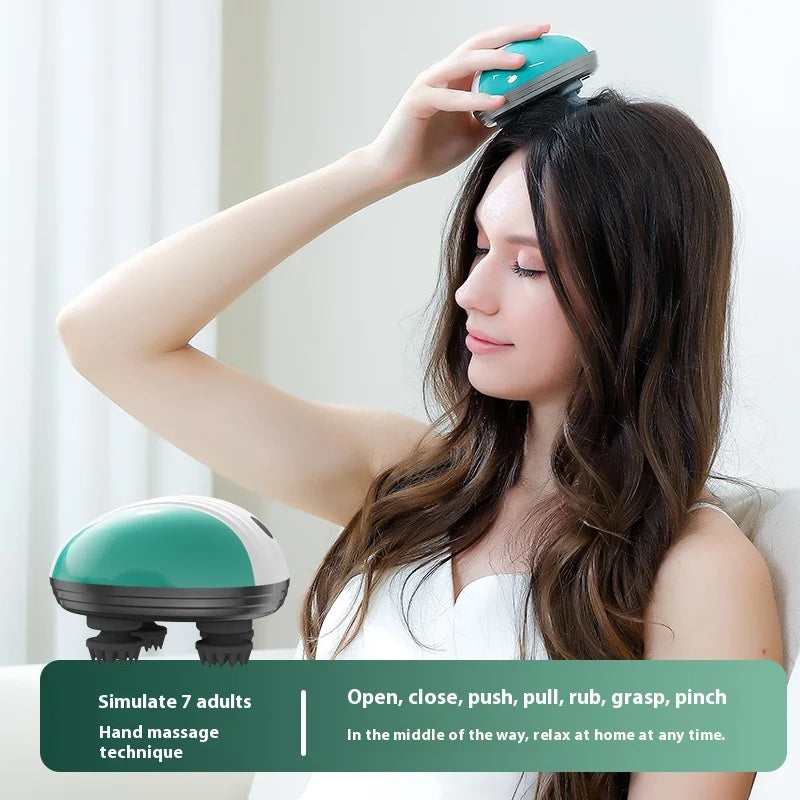 Electric Pet & Human Scalp Massager - Deep Tissue Kneading Tool - 5