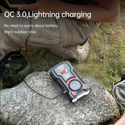4-in-1 Portable Car Jump Starter with Tire Inflator & Power Bank