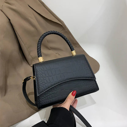 Luxury Retro Crocodile Square Bag