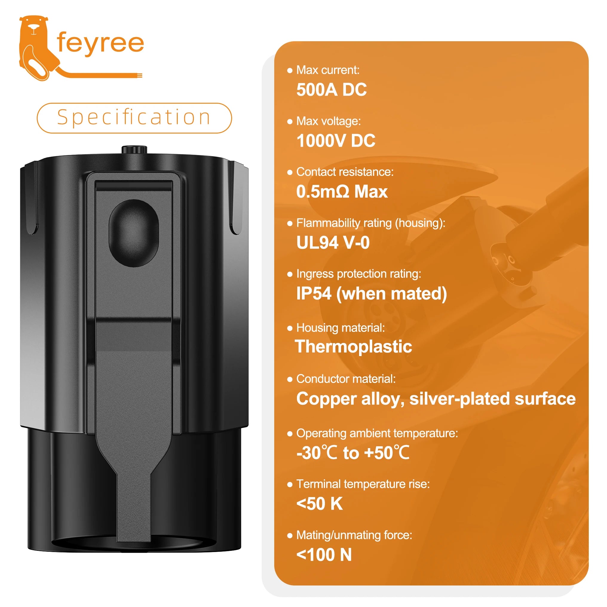 NACS to CCS1 EV Charging Adapter - Fast 500A DC Charging for Ford, GM, Rivian - 2