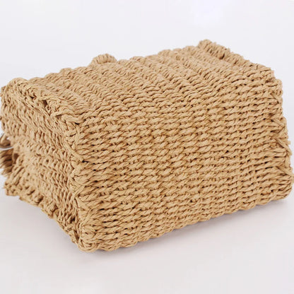 Luxury Woven Straw Beach Tote