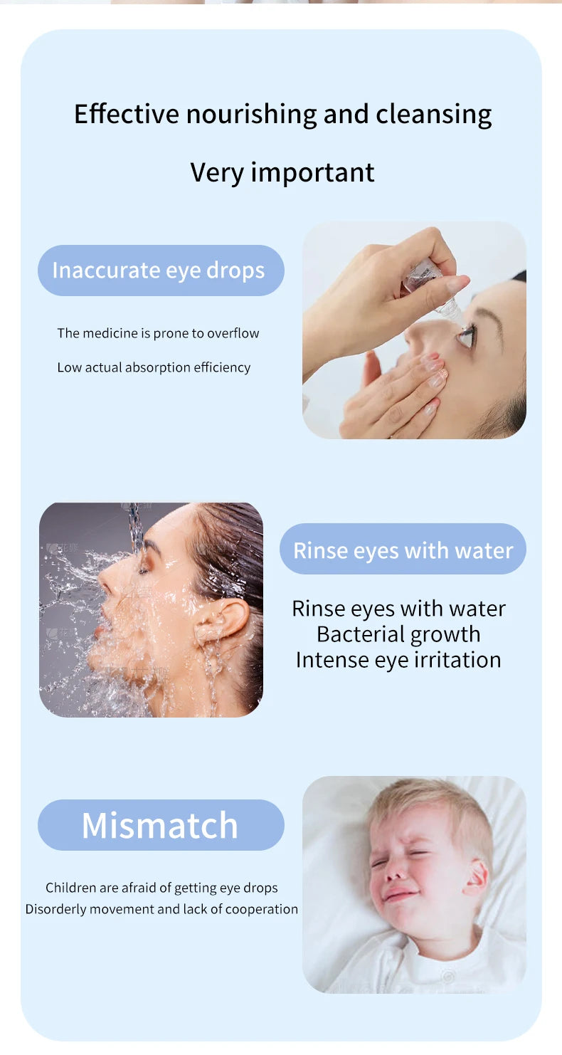 Portable Eye Mist Sprayer - Moisturizing Steam Device for Dry Eyes & Facial Care - 10