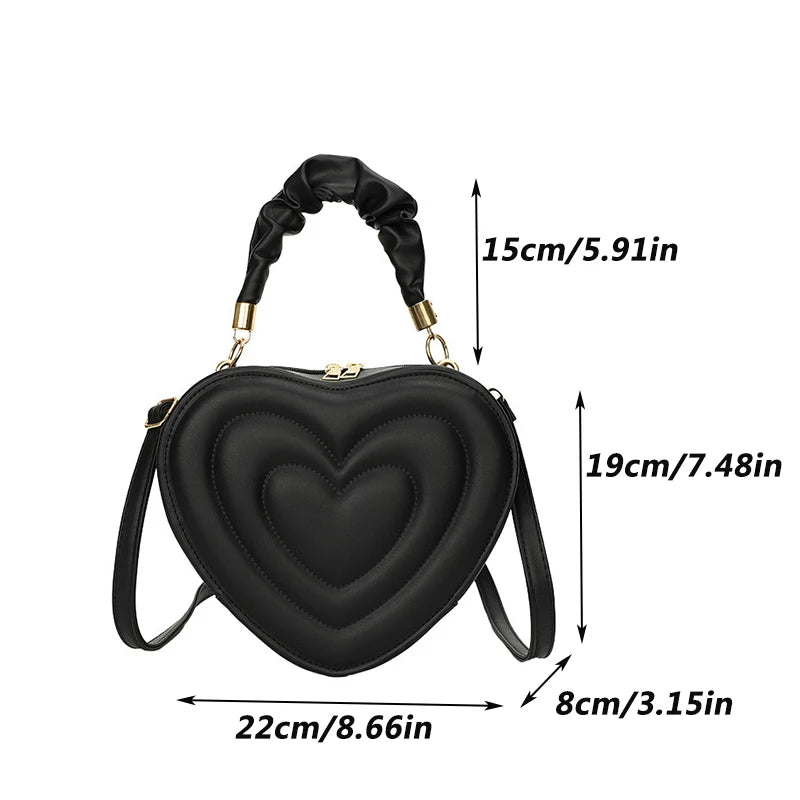 Luxury Quilted Heart Tote