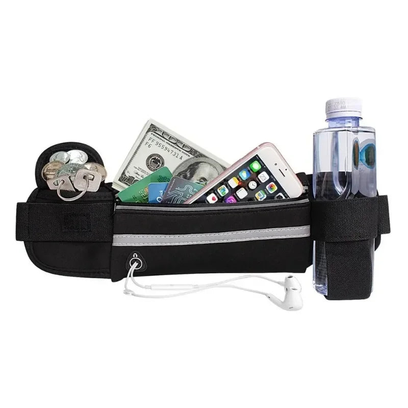 Slim Running Waist Belt - Waterproof Elastic Phone Pouch for Sports - 11