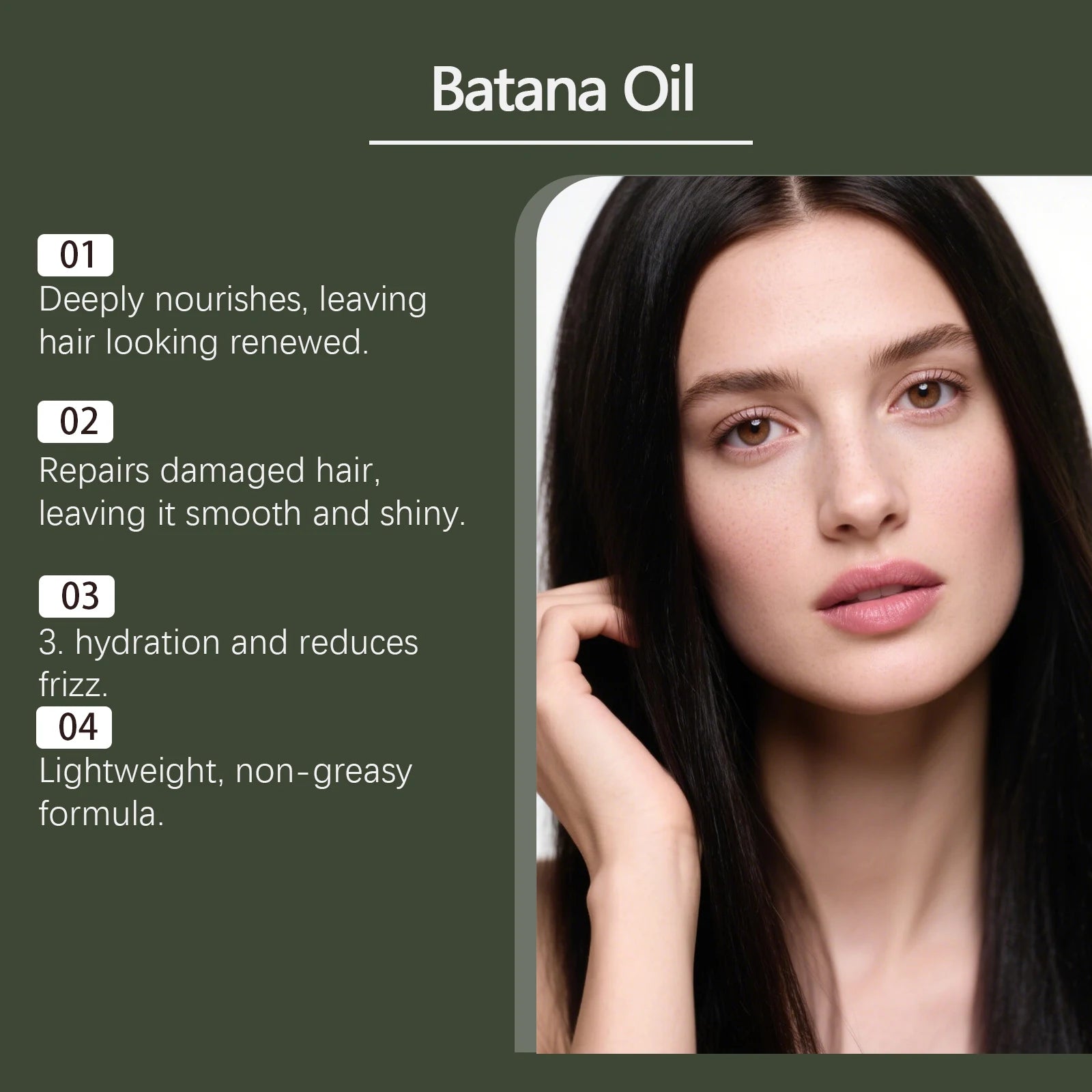 Batana Oil Nourishing Scalp Care Serum for Hair Growth and Damage Repair - 10